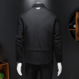 2025冬装男士翻领羽绒服白鸭绒防寒休闲外套301P195图片