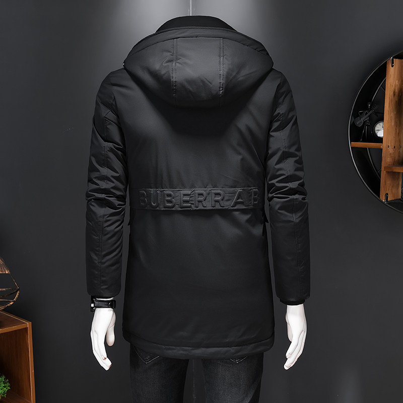 2024冬装男士中长款羽绒服标90绒厚款901P355,男装羽绒服,电商D260