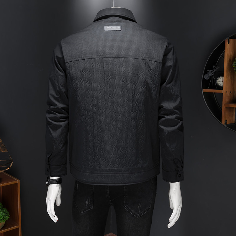 2025冬装新品男士翻领羽绒服90白鸭绒2505P245,男装羽绒服,电商D260