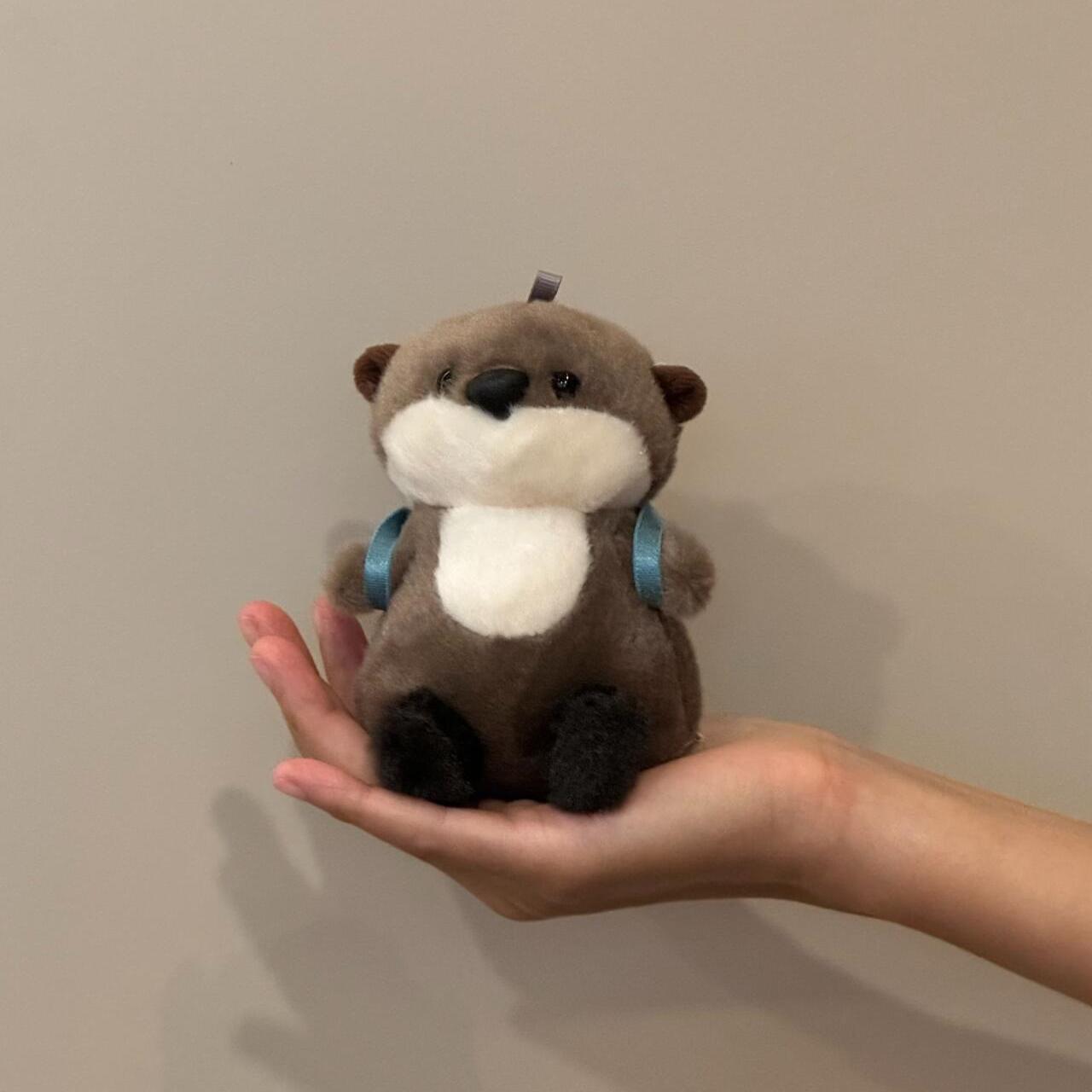 萌仔可爱水獭毛绒玩偶挂件