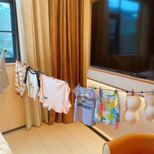 多夹子晾衣架旅行室外室内便携式晾衣绳酒店衣服袜子晾晒架神器