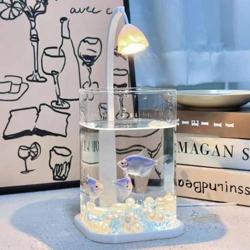 斗鱼小型鱼缸网红创意玻璃缸