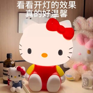 创意kt台灯夜灯卧室床头夜灯睡眠宿舍大学生可爱卡通生日礼物女生