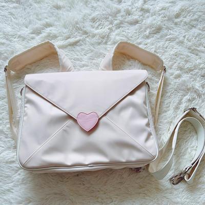 可爱少女小众信封电脑包大容量