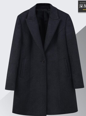 新款奔驰工装中长款毛呢外套4s店职业工作服华为AITO问界羊毛大衣