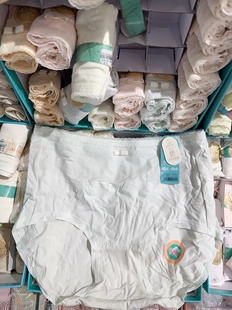 舒心花漾新款纯棉女士三角内裤中腰甜美蕾丝边包臀透气泡泡棉