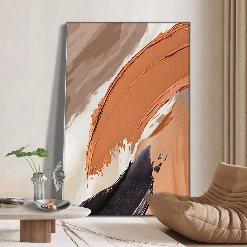 抽象艺术肌理画简约客厅装饰画过道玄关沙发背景墙高级感墙壁油画