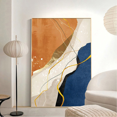 画大气玄关壁画现代客厅装饰画轻奢高级感抽象莫兰迪沙发背景墙