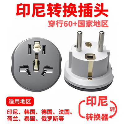 印尼转换插头德标4.8mm