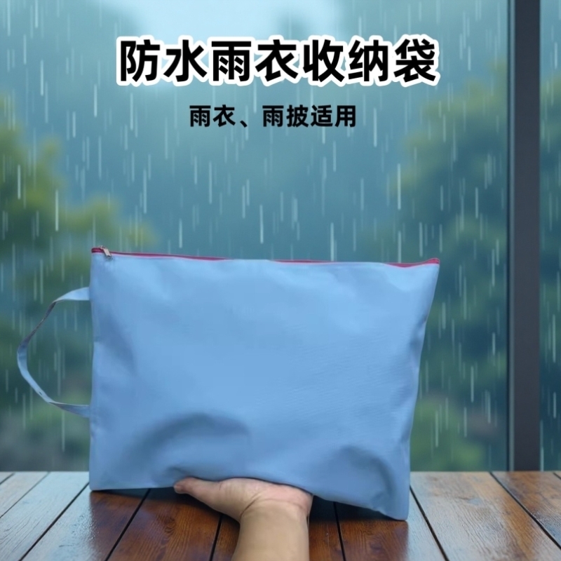 雨衣收纳袋防水小学生装雨衣专用手提袋儿童防水袋电动车雨衣神器