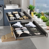 封闭阳台可折叠网置物架窗台晾晒鞋 架晒袜子 子隐形神器晾衣架凉鞋