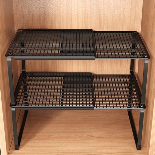 衣柜分层隔板鞋柜收纳神器橱柜厨柜内衣厨房整理分层伸缩置物架