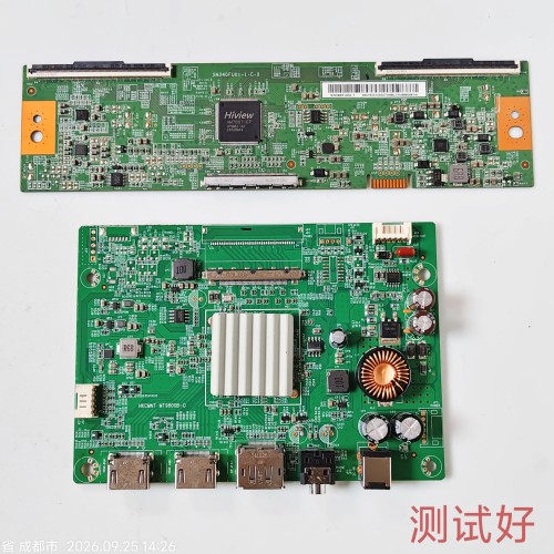 海信34G6K驱动主板 MT9800B-D SN340FU02-1逻辑板SN340FU01-1-C-8