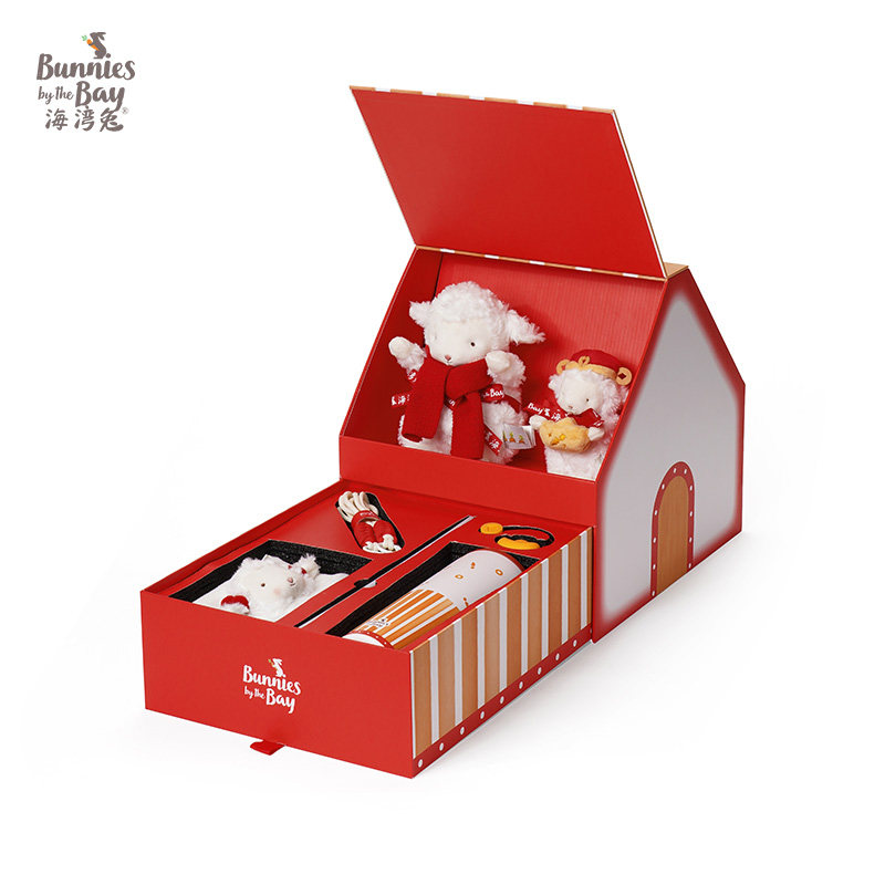 海湾兔Bunnies 福宝屋礼盒保温杯元宝挂件财神小羊萌玩偶新年礼物,玩具/童车/益智/积木/模型,毛绒/玩偶/公仔/布艺类玩具,淘宝优惠券,粉丝福利购,淘宝优惠卷