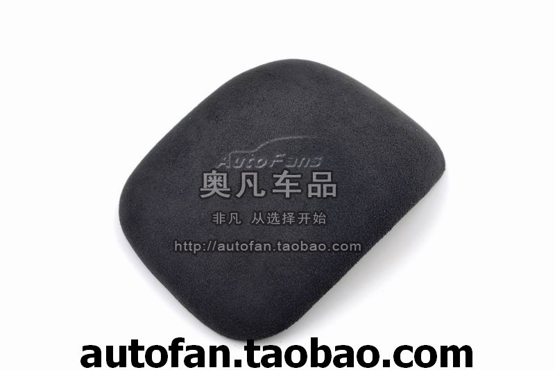 奔驰改装中控台排挡套盖黑色翻毛皮内饰装饰贴手枕套A级 CLA AMG