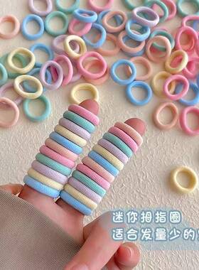 儿童发圈少女高弹力扎马尾橡皮筋编发不伤发宝宝头绳网红发绳皮套