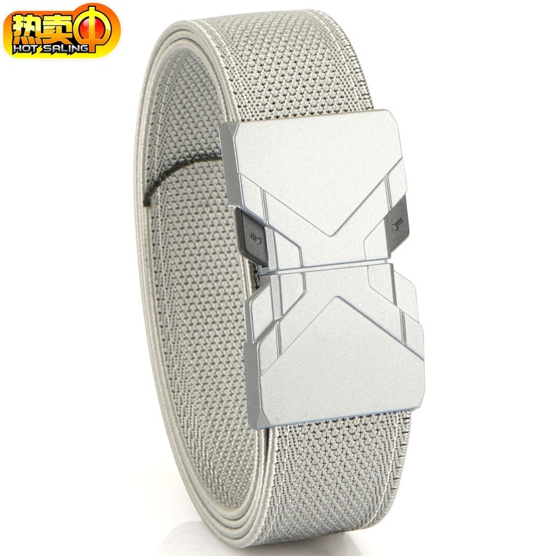 男士松紧弹力腰带快脱插扣战术休闲通勤皮带女款户外运动军训裤带