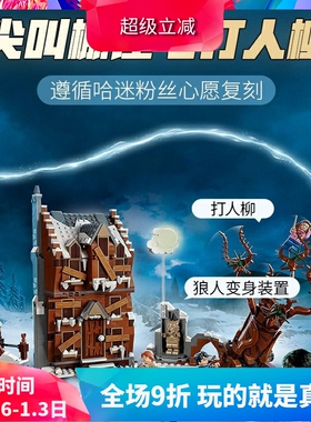 中国积木哈利波特系列76407尖叫棚屋与打人柳儿童拼装积木玩具