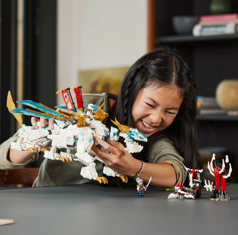 중국 빌딩 블록 71786 NINJAGO 닌자 시리즈 칭찬 아이스 드래곤 소년 조립 어린이 장난감 선물