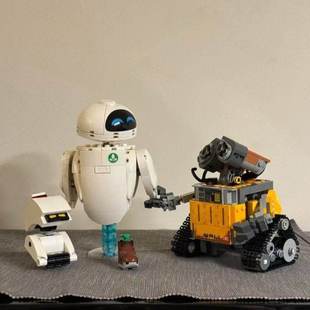 中国积木迪士尼瓦力与伊娃43279男女孩拼装机器人玩具儿童礼物