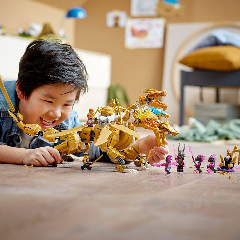 중국 빌딩 블록 16 시즌 닌자고 71774 로이드 골드 슈퍼 드래곤 소년 조립 장난감