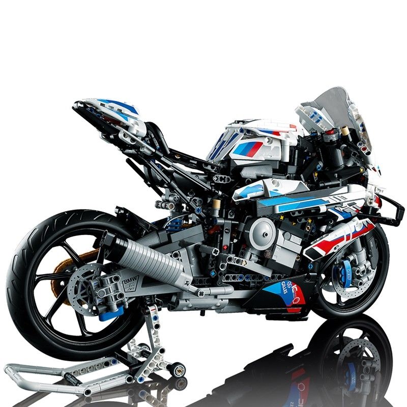 기술 기계 그룹 42130 BMW 오토바이 M1000 RR 중국 빌딩 블록 소년 장난감을 조립하기가 매우 어렵습니다