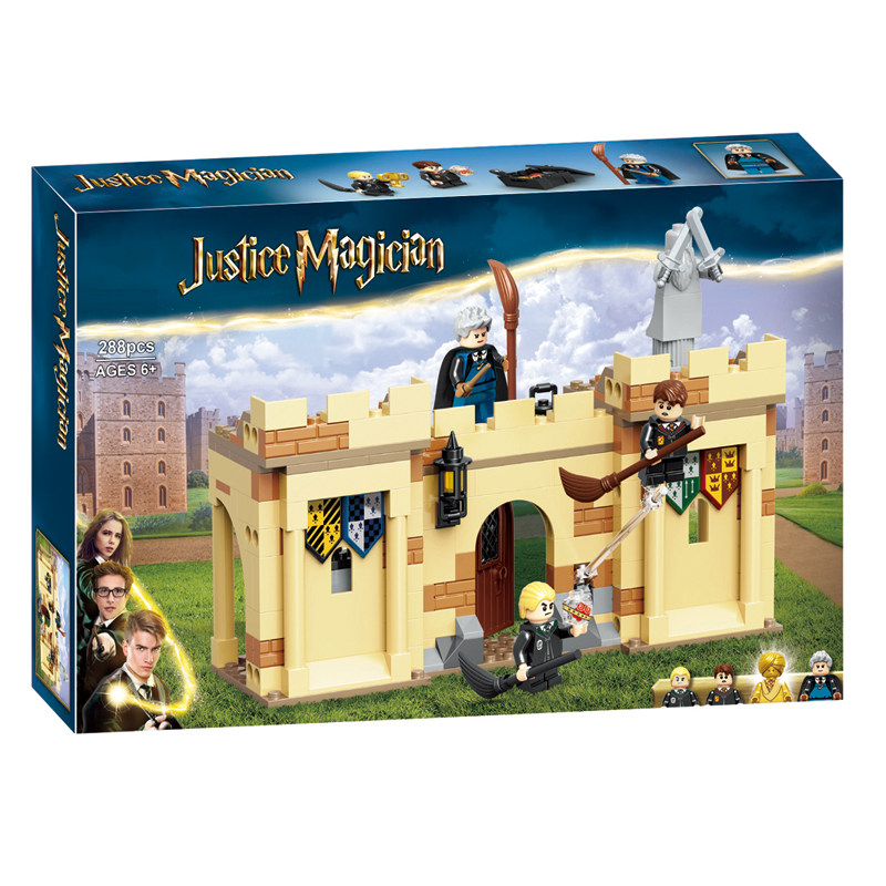 중국 빌딩 블록 76395 해리포터 호그와트 첫 비행 수업 어린이 조립 장난감 60136