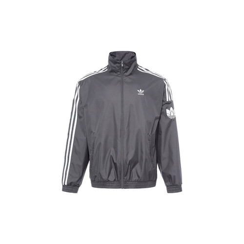 情侣款经典运动立领夹克外套男女adidas阿迪达斯三叶草ji7533