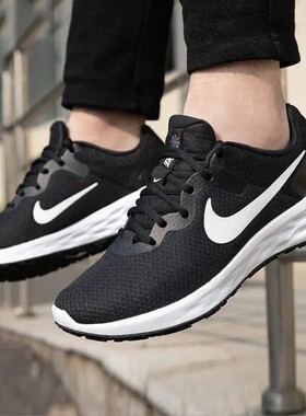 Nike Revolution 6 减震 网面透气 华夫鞋 跑鞋