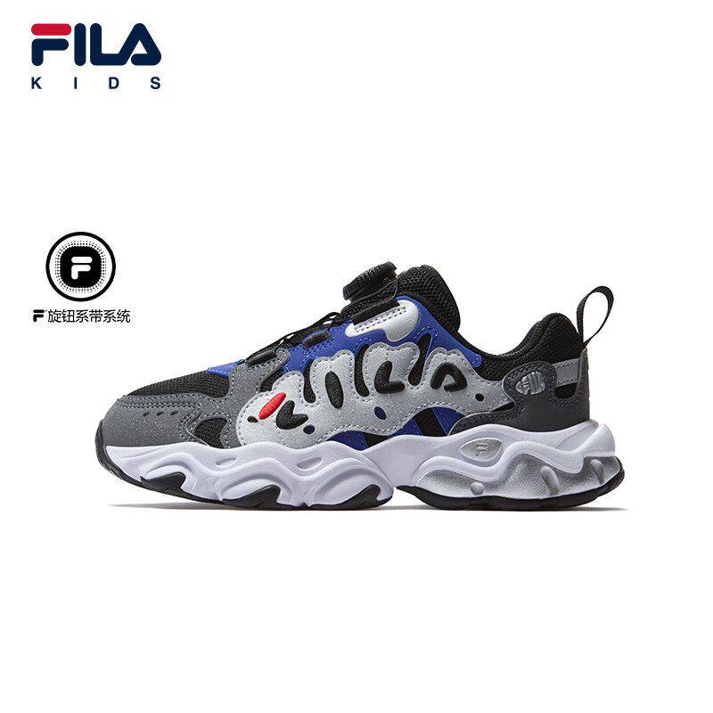 FILA KIDS斐乐跑步鞋2026春季新款男女大童旋钮运动鞋K15B611116F