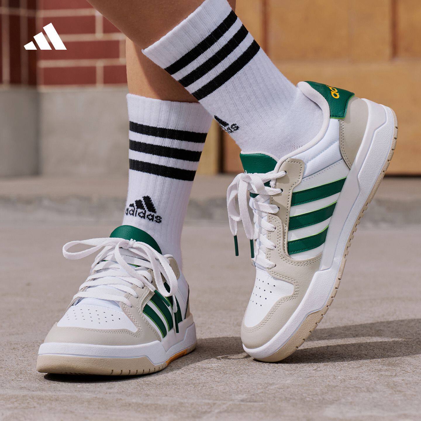 adidas阿迪达斯ENTRAP男女美式校园风运动板鞋少年感复古篮球鞋