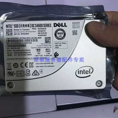 / 0TR3MY 960G SATA SSDSC2KG960G7R J66336-005盘议价