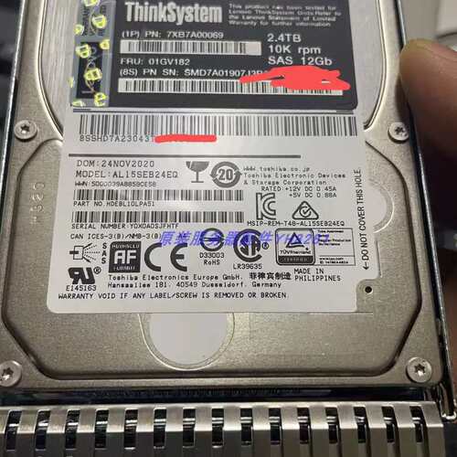 01GV070 01GV071 2.4TB 10K 12GB SAS 2.5 01GV182 2.4T硬盘议价