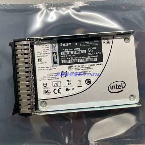 / 960G SATA 2.5寸 S4600 SSD服务器固态硬盘 01KR447议价