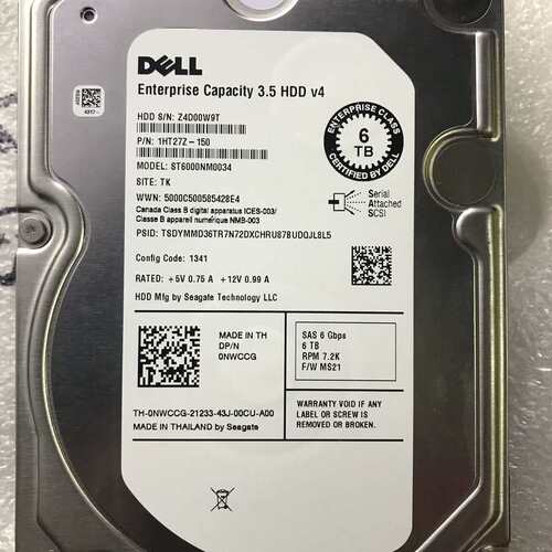 ST6000NM0034 6TB 7.2K 0NWCCG 0PRNR 256M SAS 12Gb硬盘议价