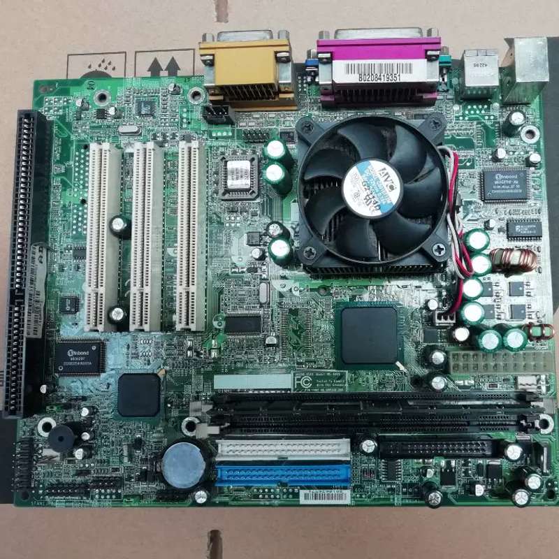 QDI 810T370主板+CPU+风扇 带ISA 工控、税控、专用板！议价