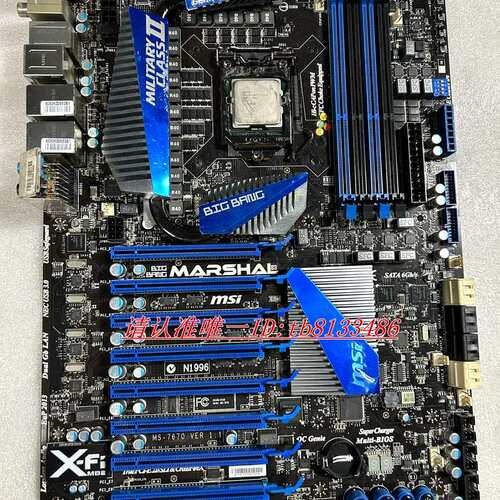 微星 BIG BANG-MARSHAL B3大板 MS-7670 主板 显卡曹 实物图议价