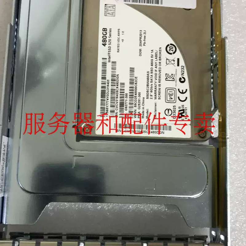 41Y8313 480G 2.5-3.5 SSD SATA固态硬盘M4 M5大盘机器议价