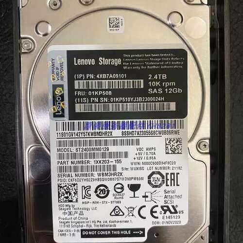 4XB7A09101 01KP508 2.4T 10K SAS 12Gb 2.5存储硬盘DS6200议价