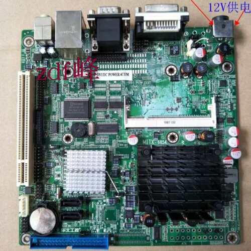 清华同方/华北工控 MITX-6854 集成低功耗台式机电脑主板支持12v