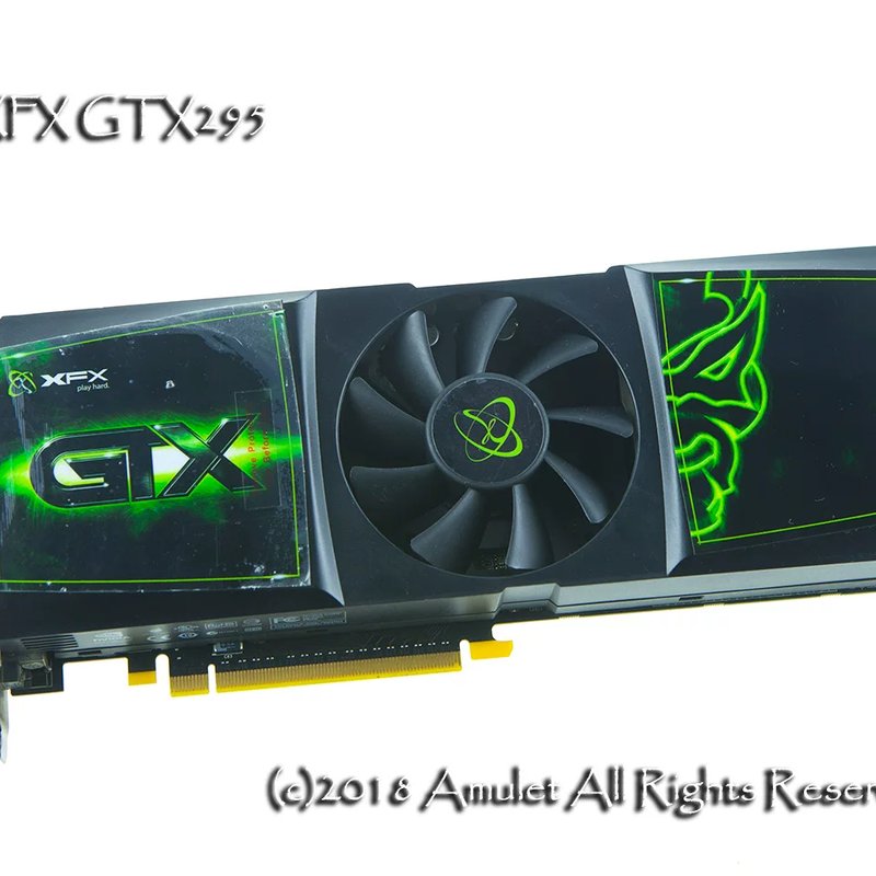 X/讯景 GTX295 双GPU老核弹，公版单层PCB，工况全好成色一流议价