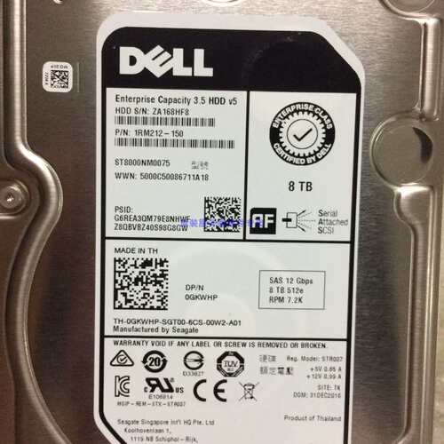 / 8TB SAS 256M 7.2K 12Gb企业级硬盘ST8000NM0075 GKW议价