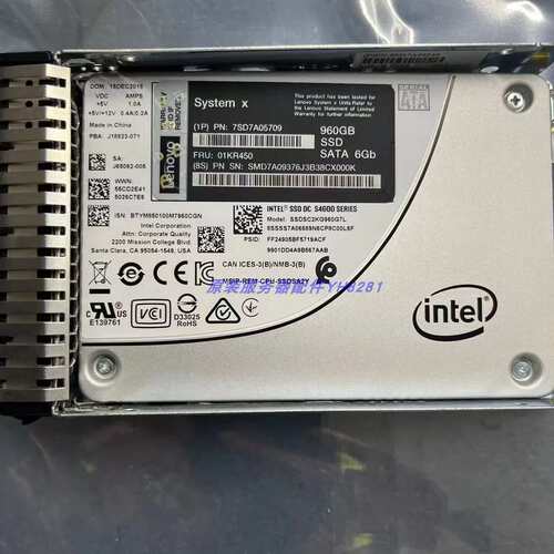 7SD7A05709 01KR450 960G SATA SSD 2.5 S4600企业级固态硬盘议价