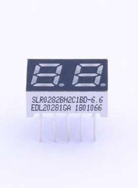 SLR0282BH2C1BD-6.6 LED数码管 2位0.28英寸黄绿色数码管 共阴极