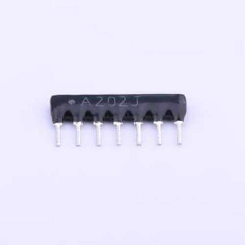 A07-202JP 排阻 2kΩ ±5% SIP-7-2.54mm
