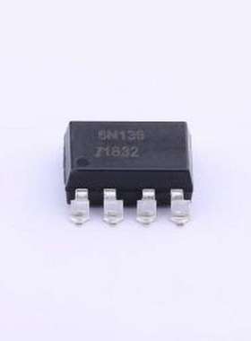 6N136SM 逻辑输出光耦 DC输入 1通道 隔离电压(rms):5000V SOP-8-
