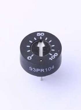 93PR-1-104 可调电阻/电位器 100kΩ ±10% 插件