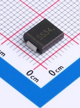 SS34 肖特基二极管 IF:3A VR:40V VF:0.55V IFSM:80A SMC