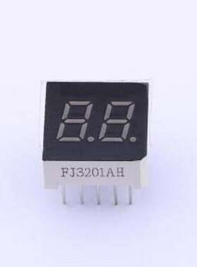 FJ3201AH LED数码管 2位0.3英寸 共阴红光 数码管 插件