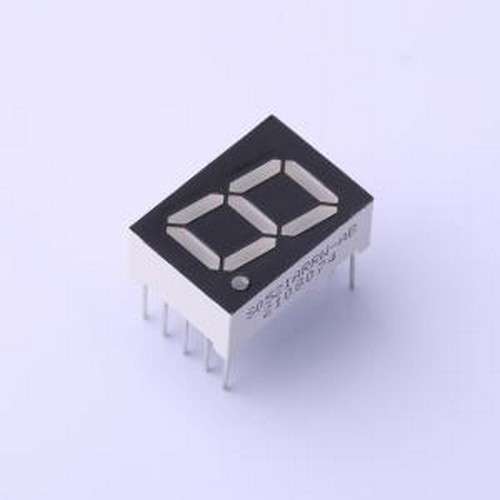 S0521ARRW-AB LED数码管 0.52英寸,一位,红光,共阳LED数码管,插件